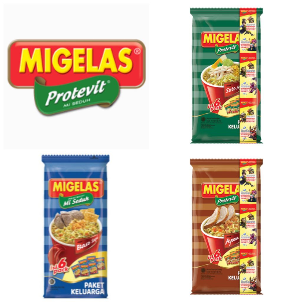 

Migelas Protevit Mie Instan Seduh Rasa Bakso Sapi / Migelas Protevit Mie Instan Seduh Rasa Soto Ayam / Migelas Protevit Mie Instan Seduh Rasa Ayam Bawang