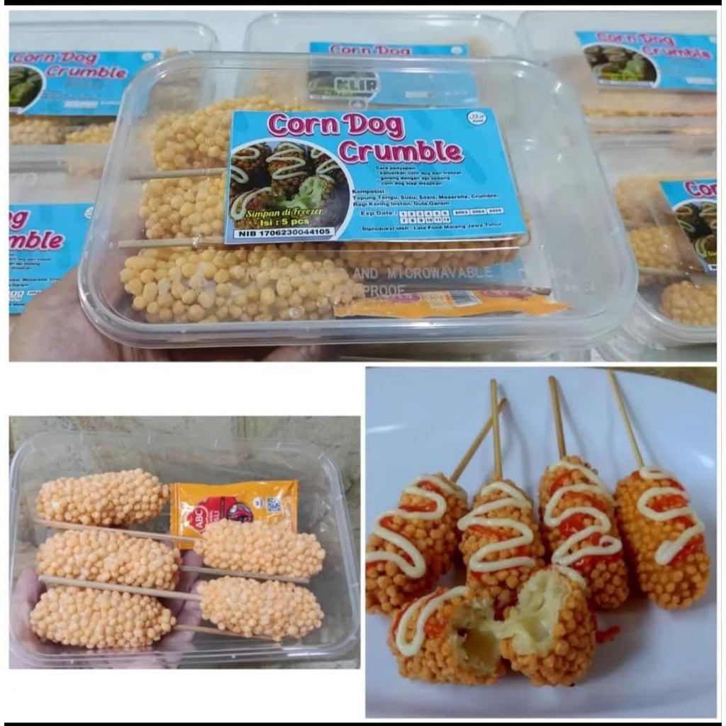 CORNDOG CRUMBLE ISI 5 FROZEN FOOD