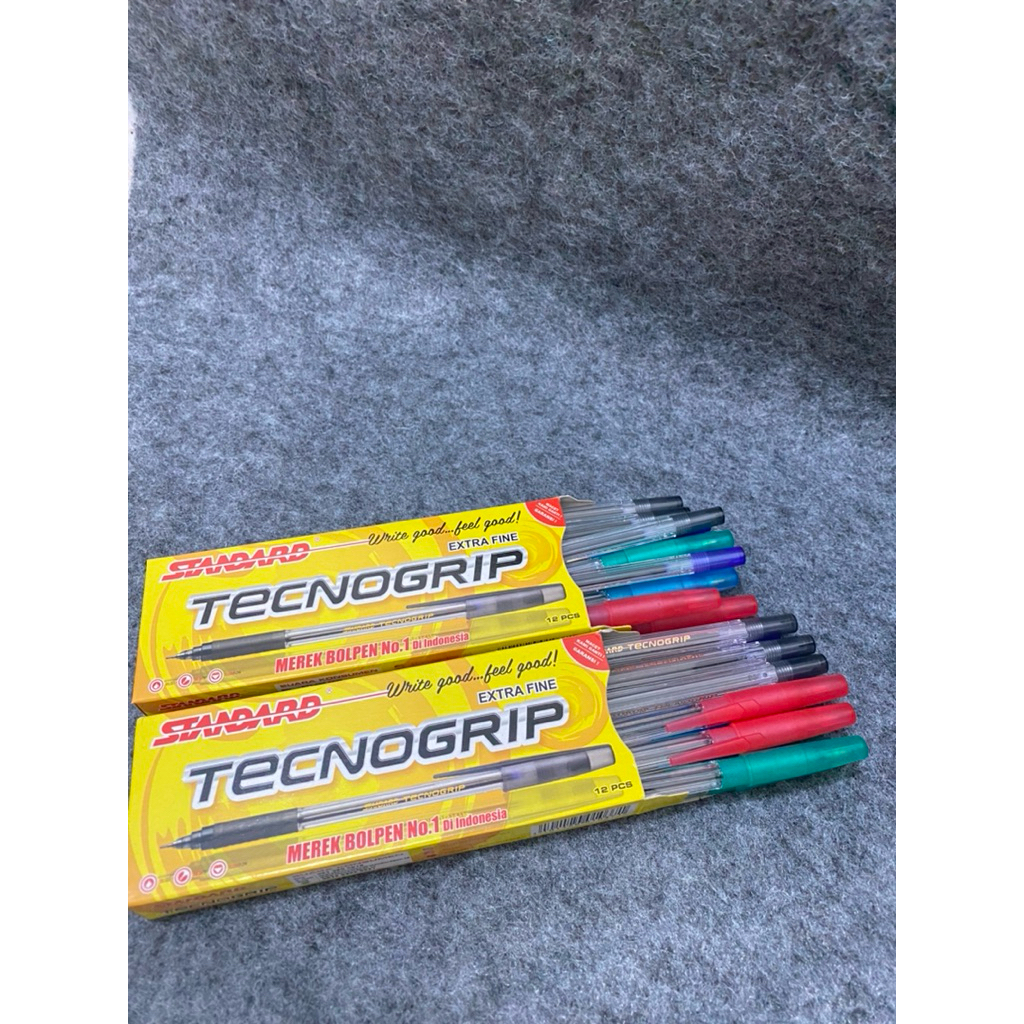 

bolpen STANDARD TECNOGRIP hitam 12 pcs