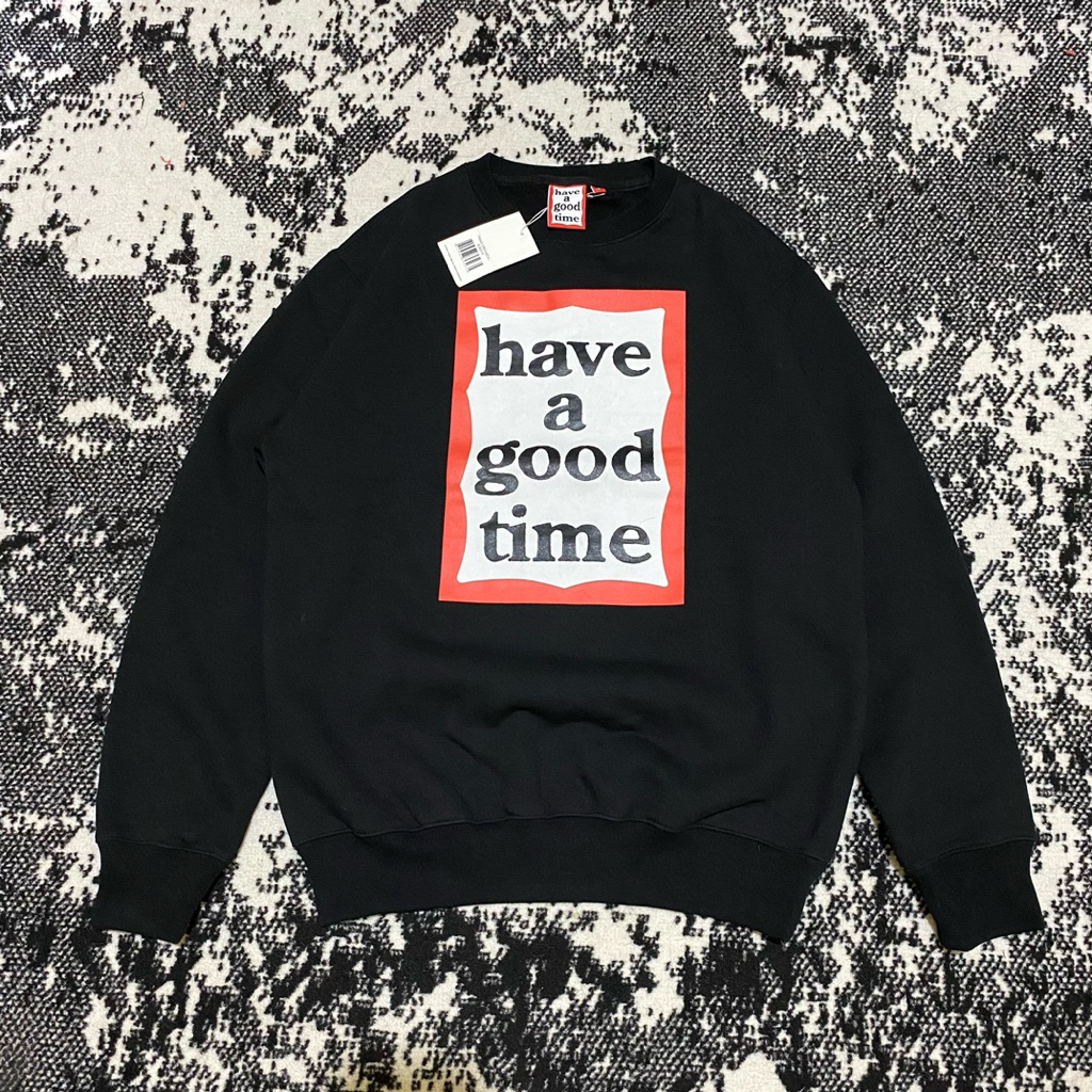 HAVE A GOOD TIME FRAME CREWNECK BLACK
