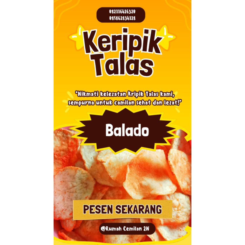 

Keripik Talas Balado manis pedas