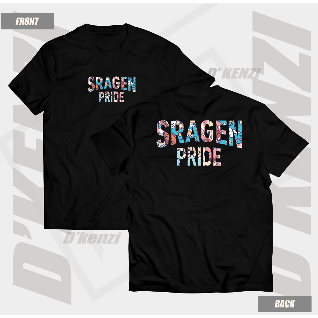 Kaos Kota Sragen T-shirt Sragen Pride Bahan katun adem nyaman enak dipakai
