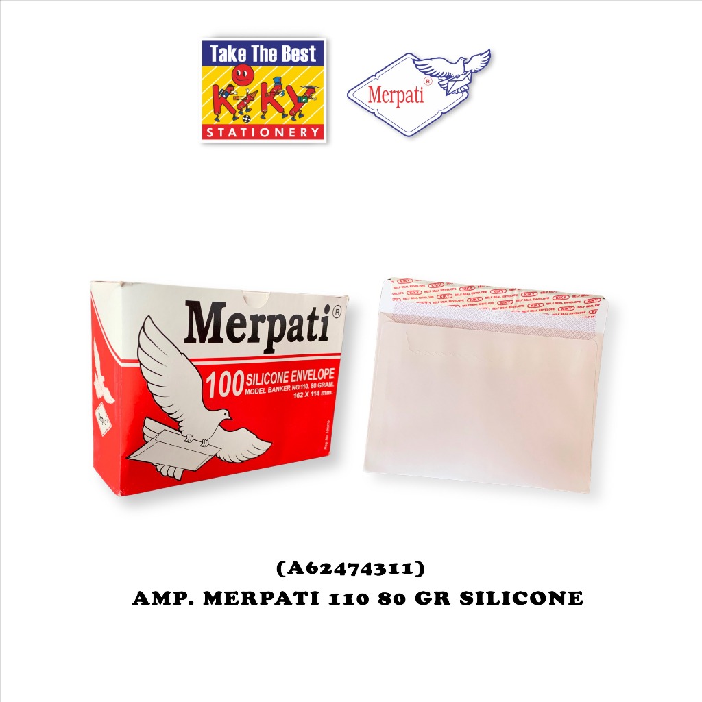 

Amplop Merpati No. 110 - 70 GRAM Silicone (Perekat) - 100 Amplop
