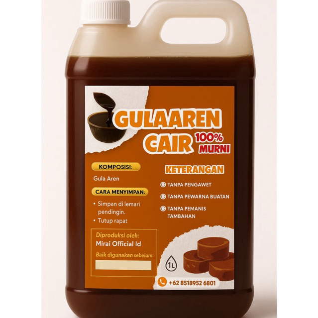 

Gula Aren Cair 100% Murni
