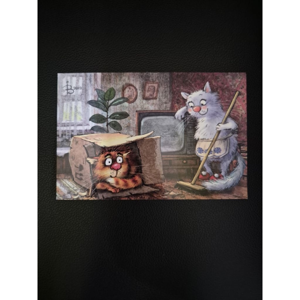 

kartu pos kucing bluecat/bluecat postcard