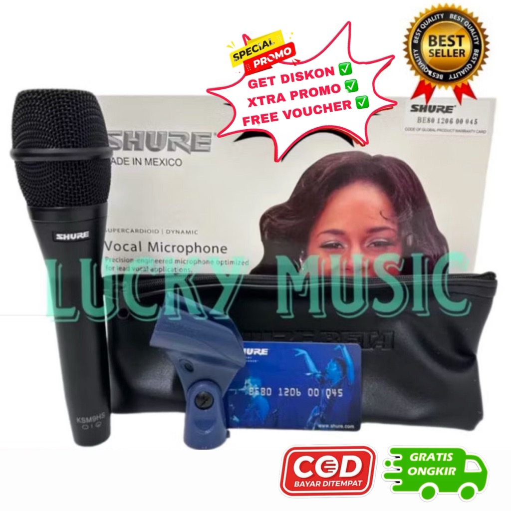 Mic kabel Shure KSM 9 HS Original Mexico Free Card mic kabel shure ksm 9 mic Shure ksm9 mic ksm 9