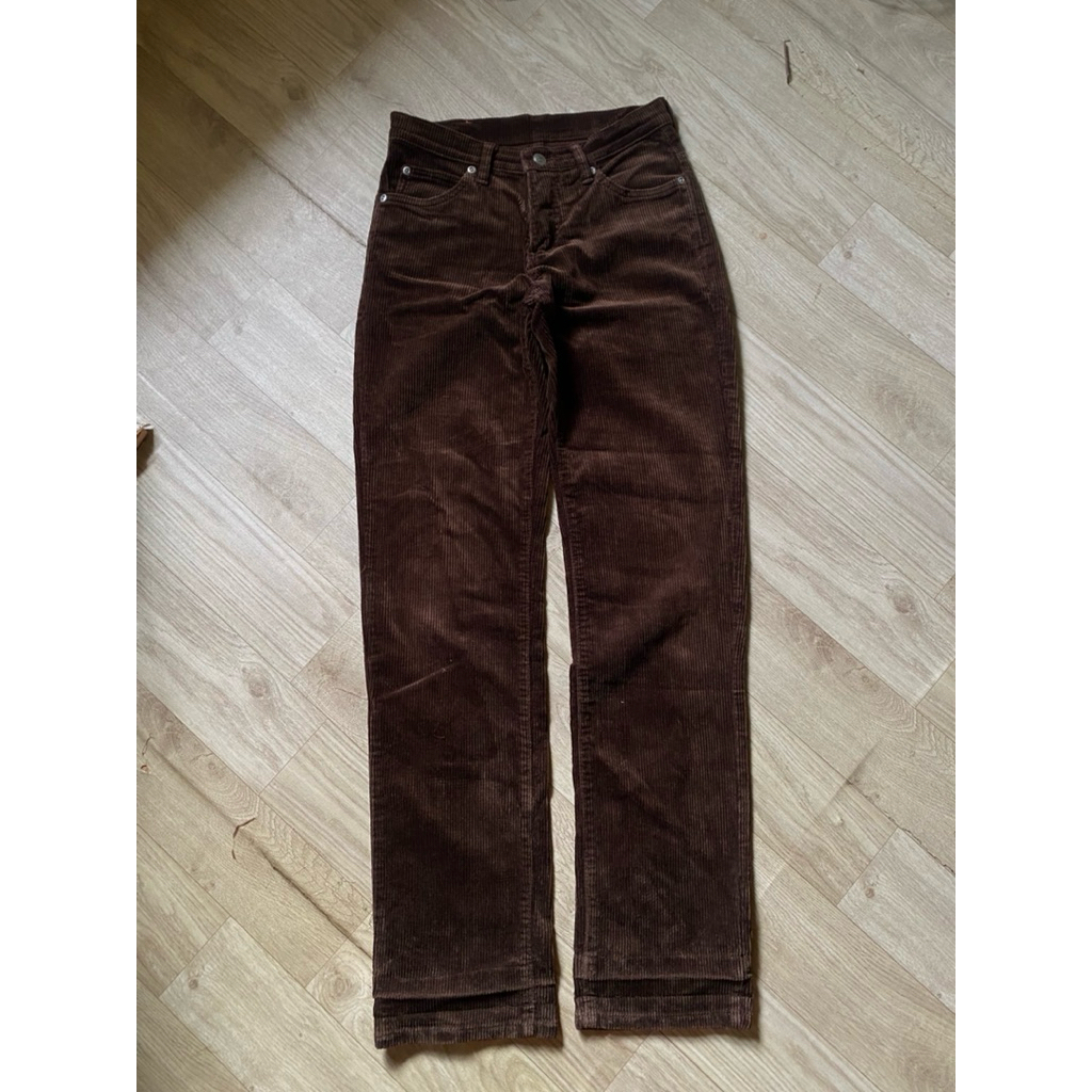 corduroy pants dark brown second