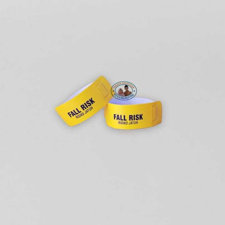 Gelang Pasien Dewasa | Gelang Identitas Pasien Resiko Jatuh | Fall Risk - Gelang Pasien Kuning