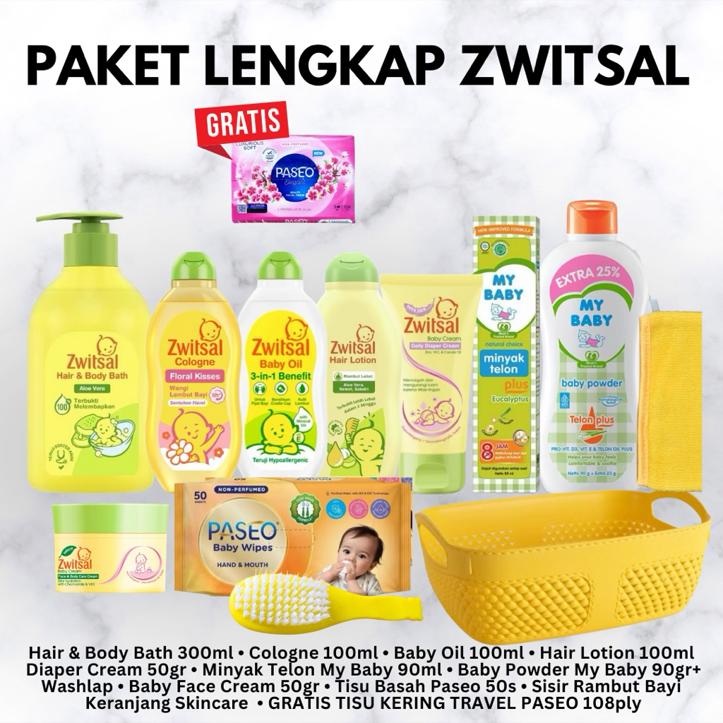 PAKET LENGKAP ZWITSAL BABY | Skincare Bayi Baru Lahir