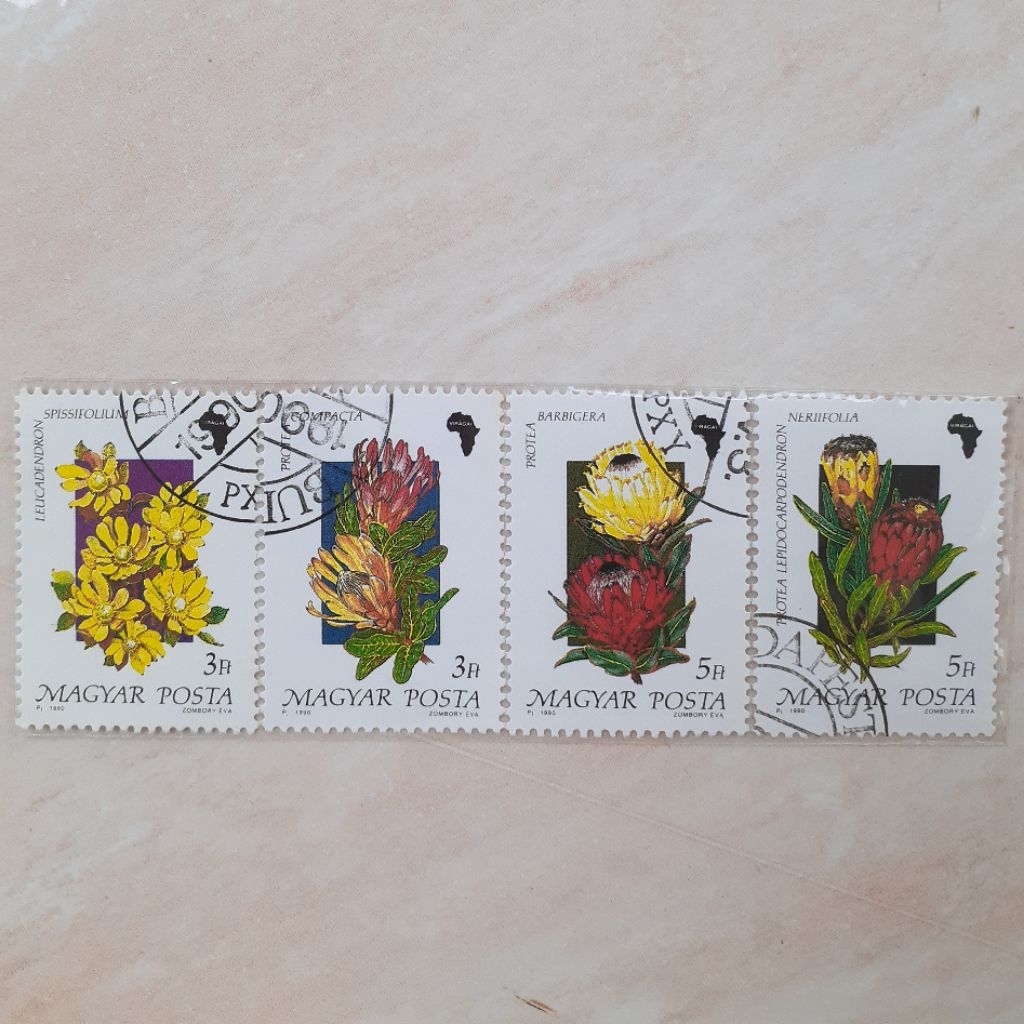 

Perangko Hungaria Flora of Africa Tahun 1990 set 4pcs