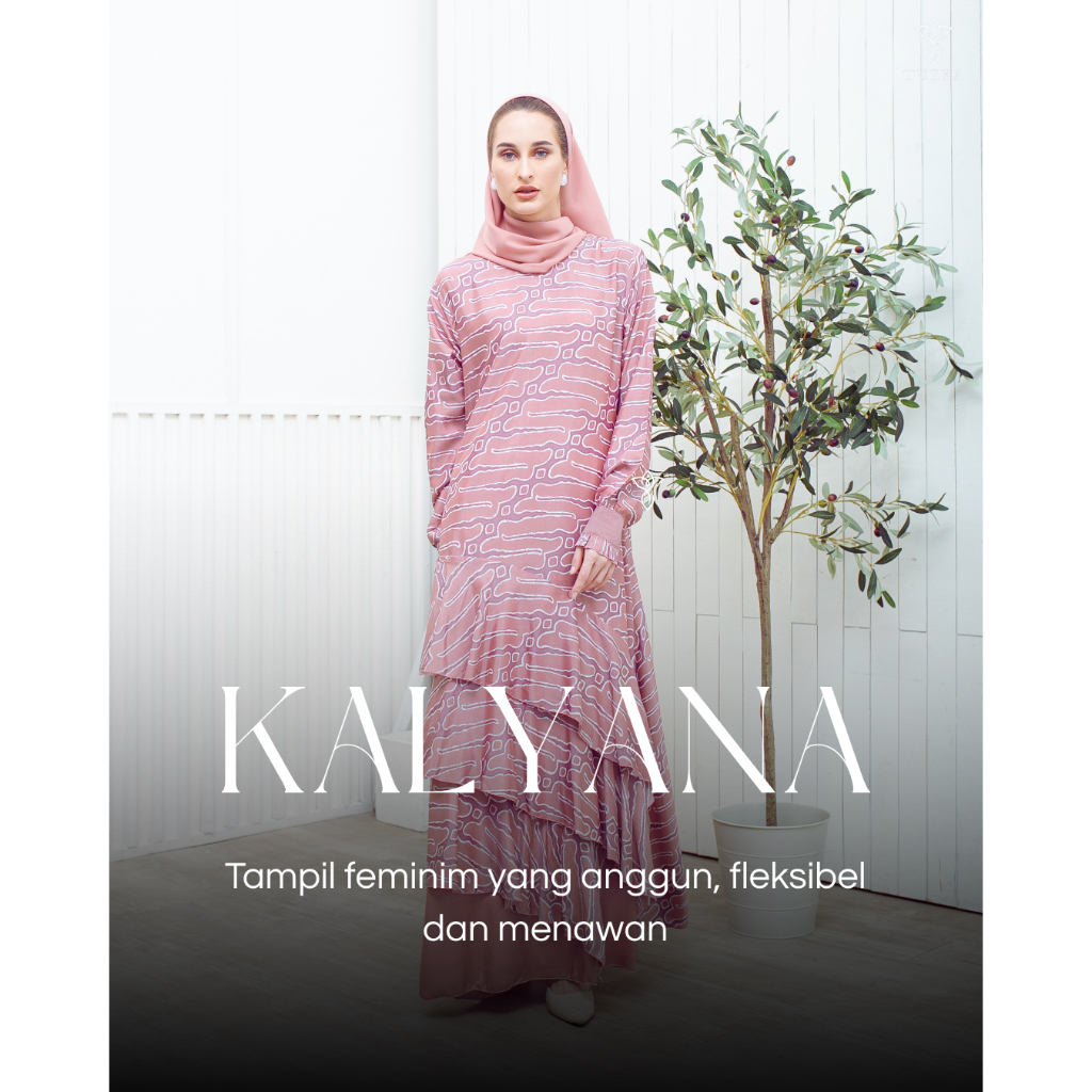 TUZKA - Kalyana Dress Batik Modern Wanita Bahan Silk Semi-sutra