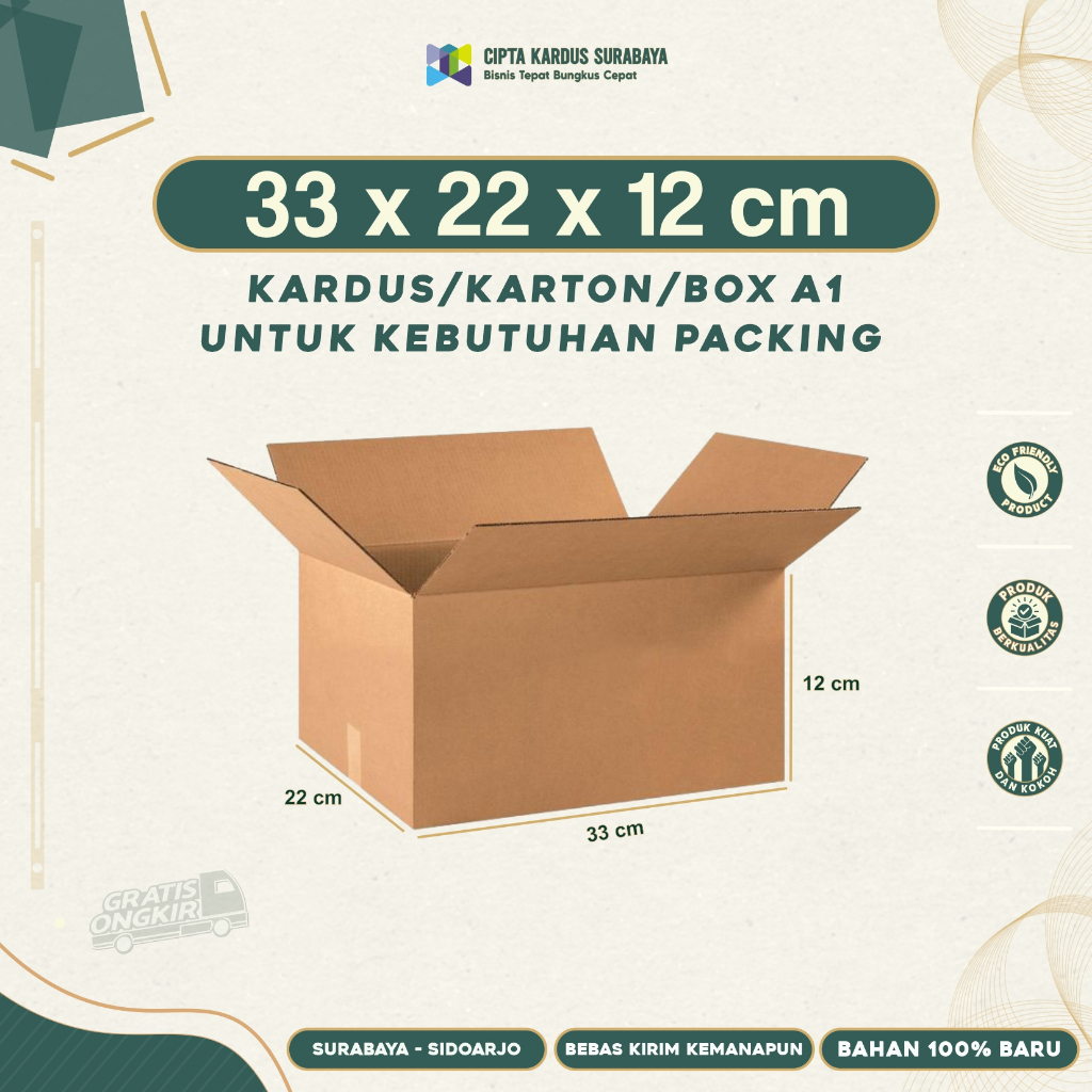Box Packing 33x22x12 | Kardus Packing | Karton Packing