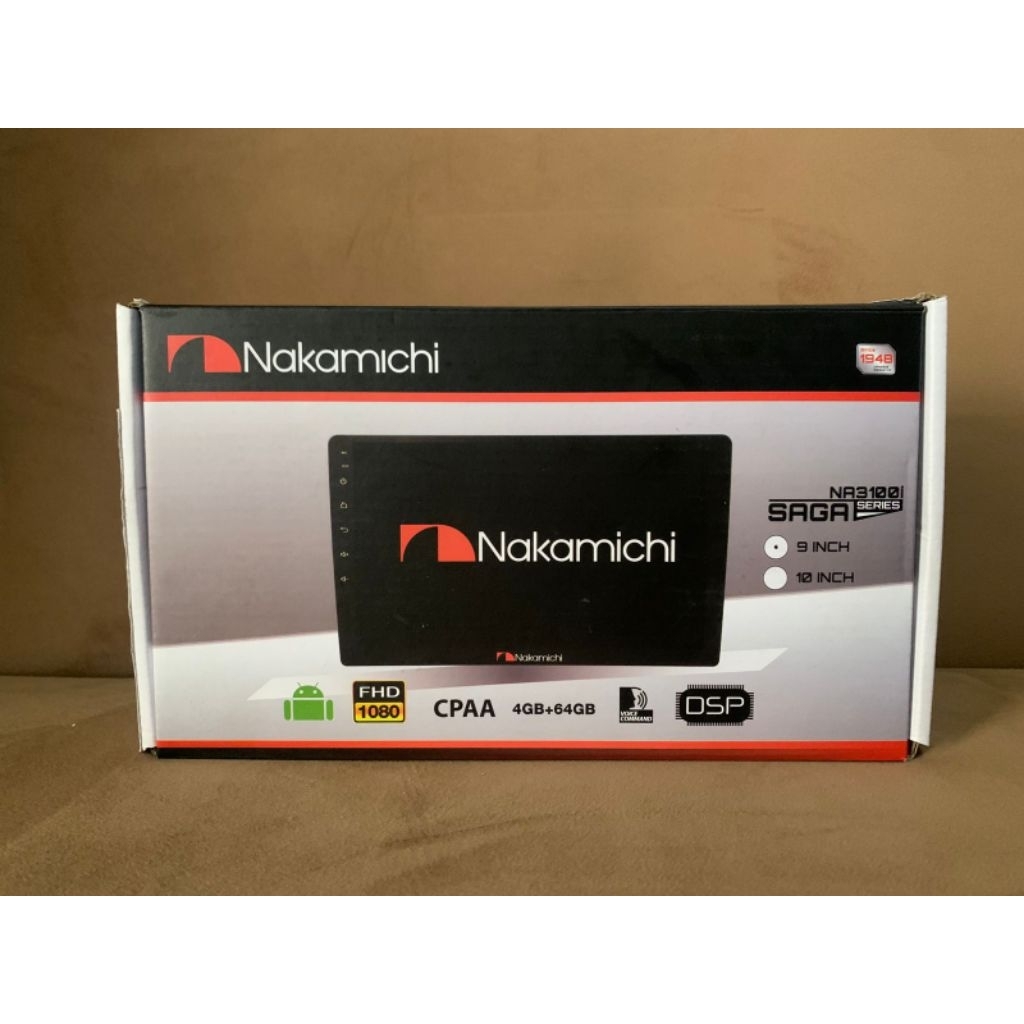 head unit nakamichi 9inc android all car