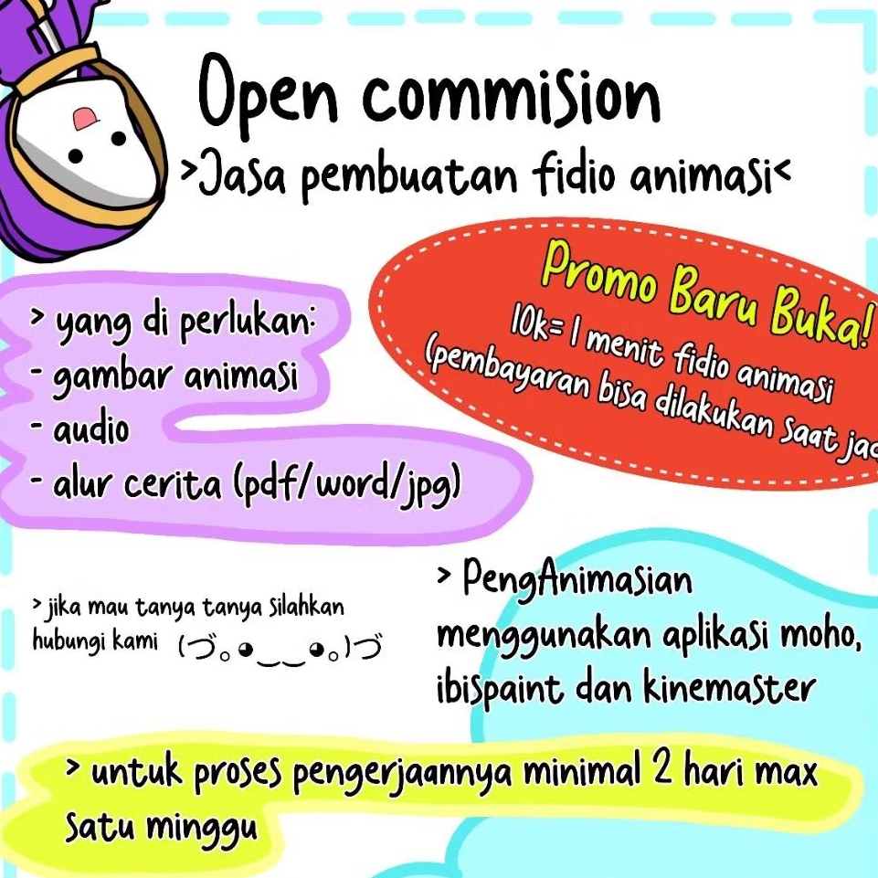 Jasa pembuatan Animasi bergerak