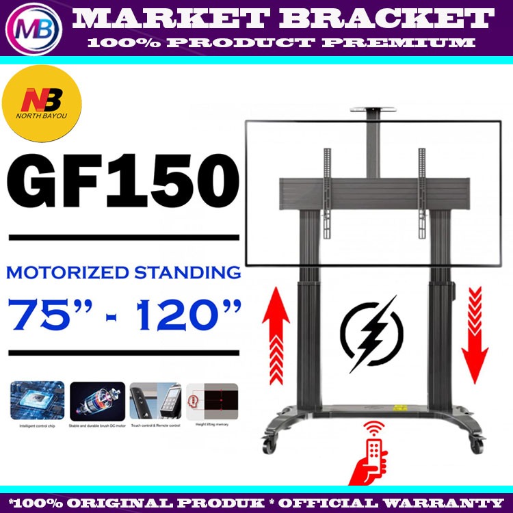 Bracket Standing TV GF150 North Bayou Untuk 75"-120"