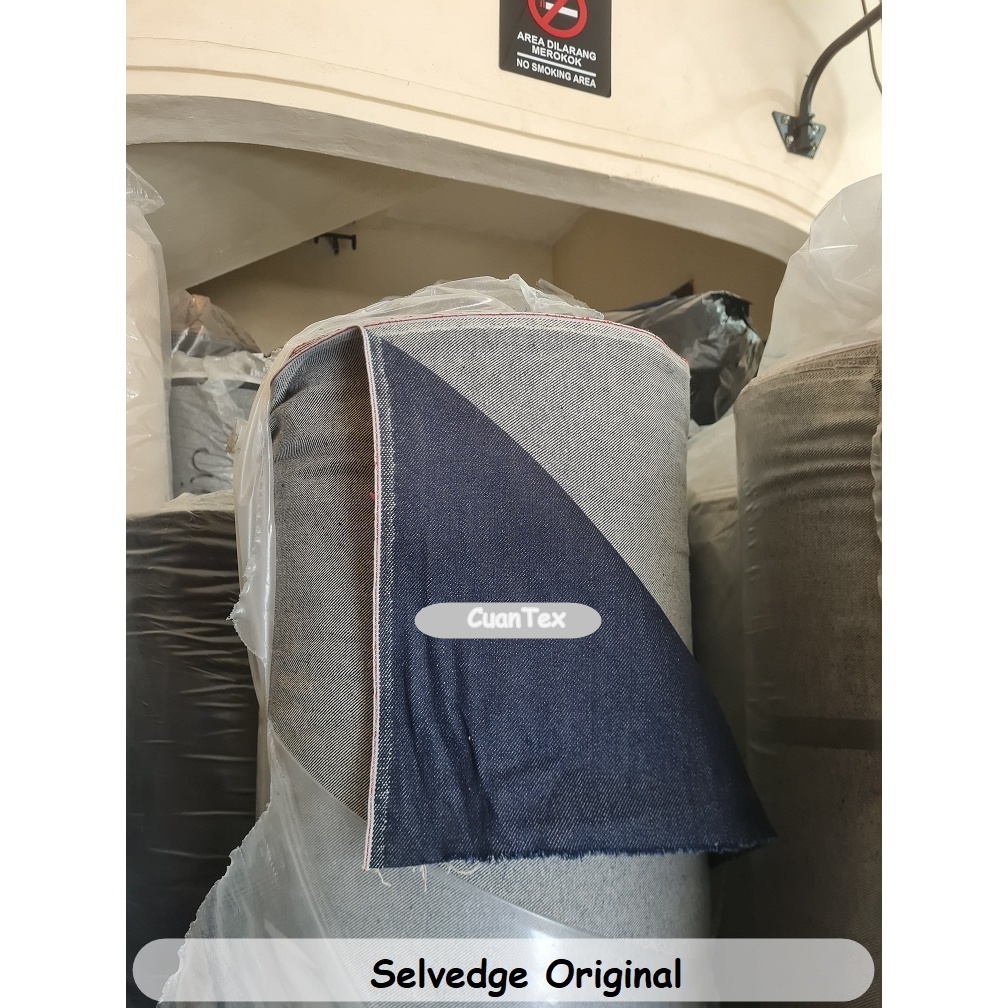 Kain Selvedge Original Bahan Selvedge Jeans Selvedge Denim Selvedge Original Lebar 1.5 Meter