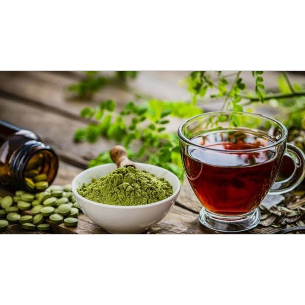 

minuman teh daun kelor