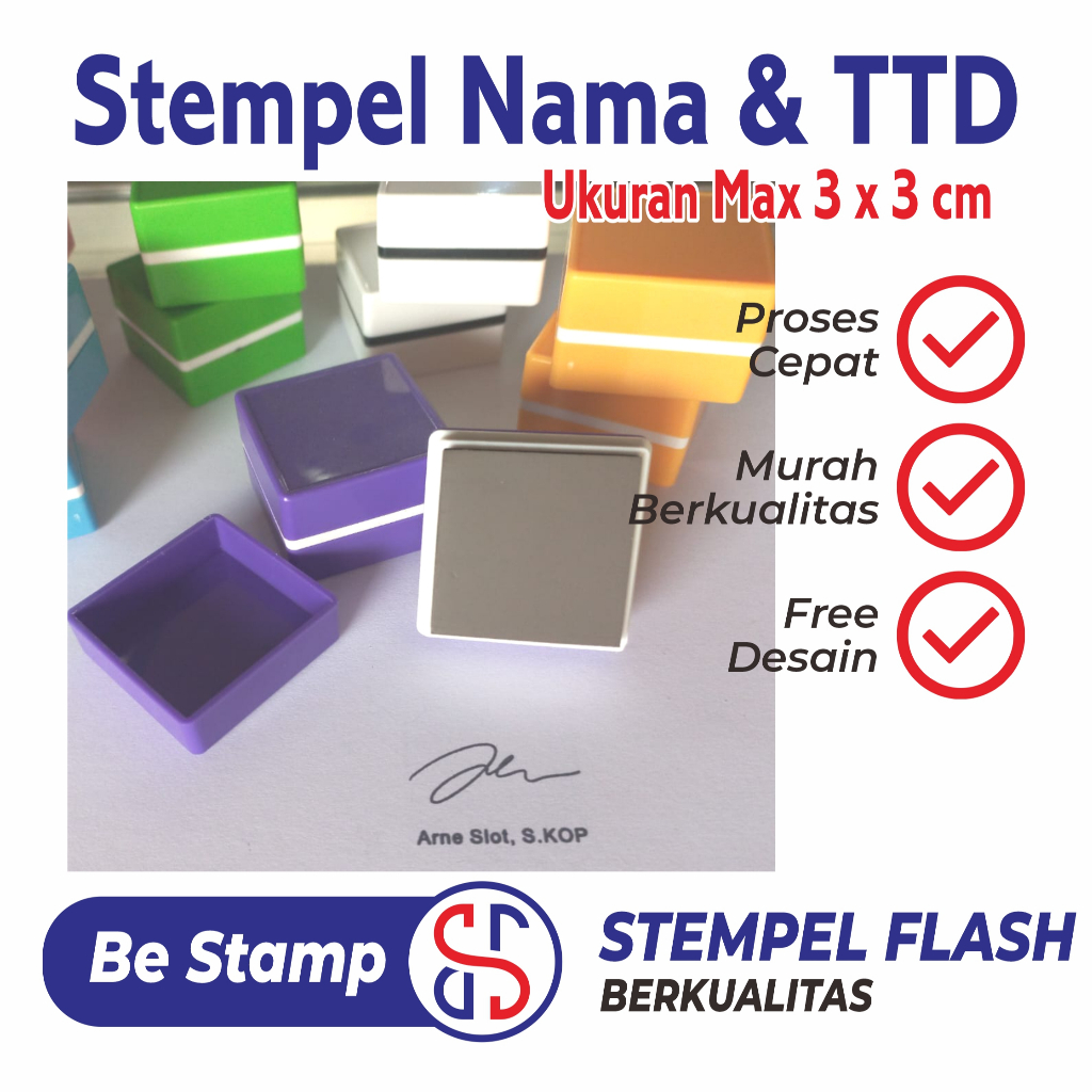 

Stempel Tanda Tangan (TTD) & NAMA / SIGNATURE