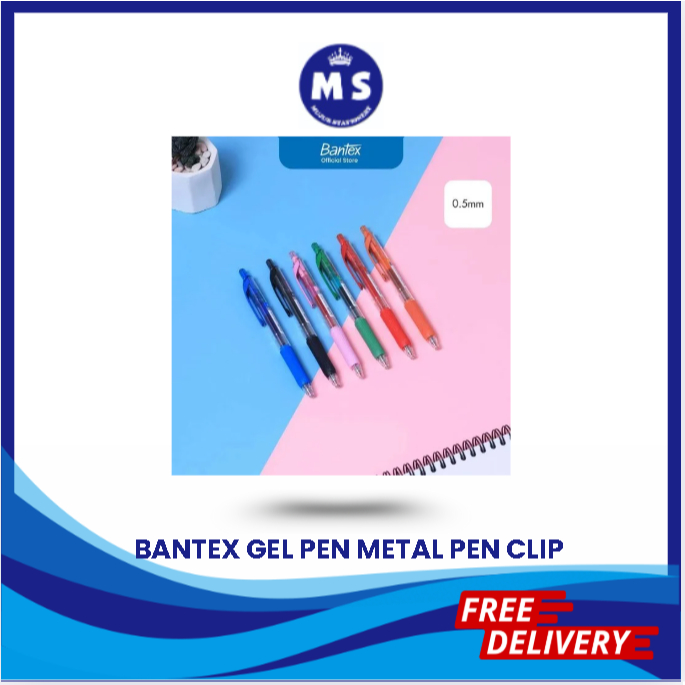 

BANTEX GEL PEN 0,5mm METAL PEN CLIP BG1113