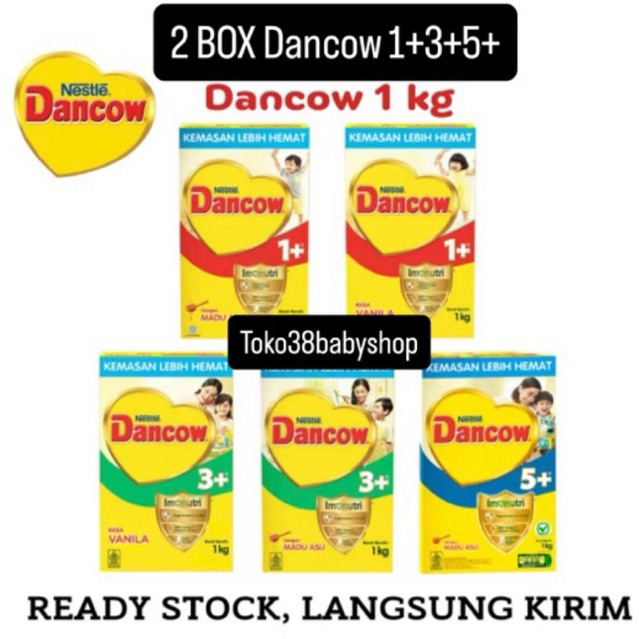 

{2 BOX} DANCOW 1 + 3 + 5 + VANILA MADU 1000 GRAM 1 KG/1+/3+/5+/1000GR/1KG