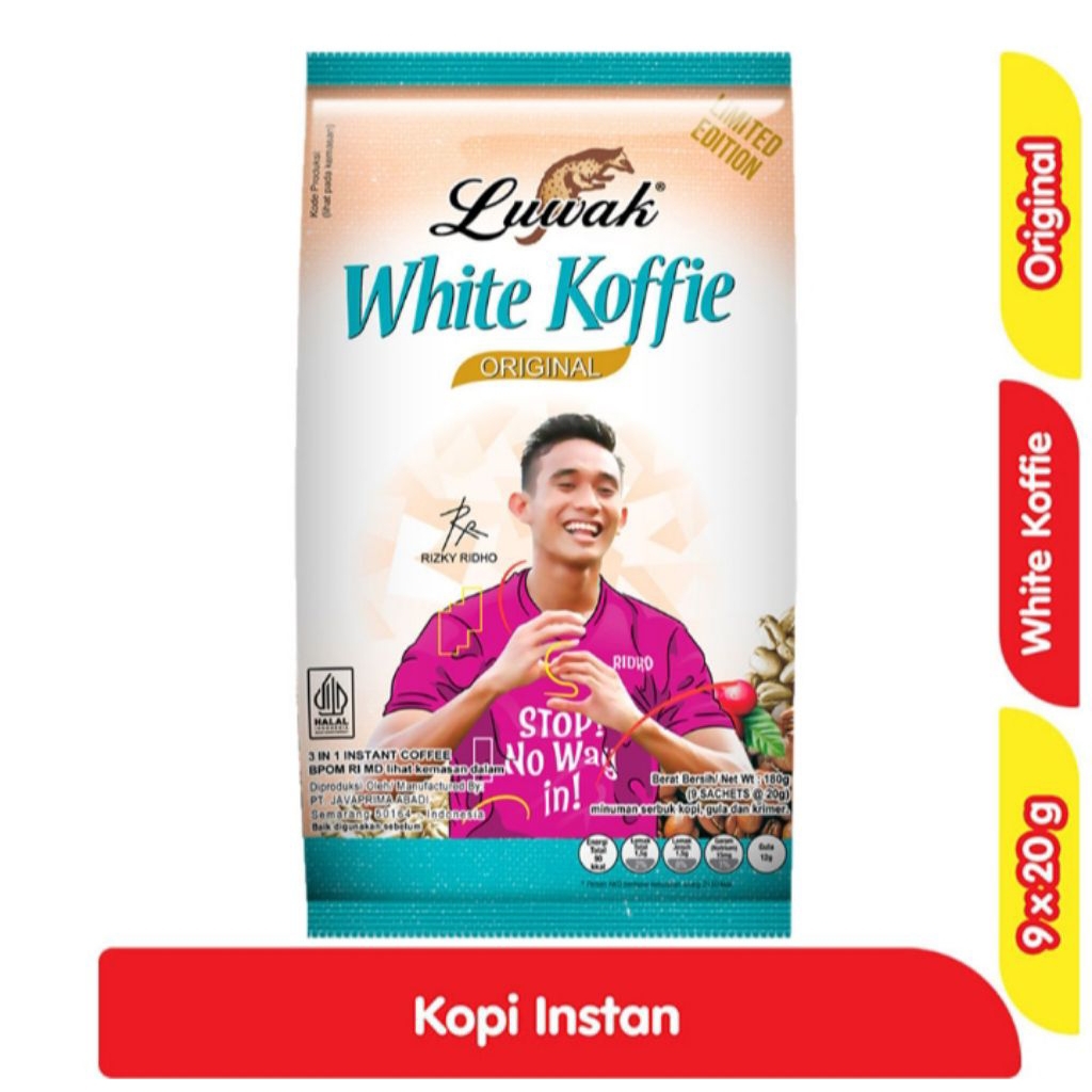 

Luwak White Koffie Original 9 x 20 g