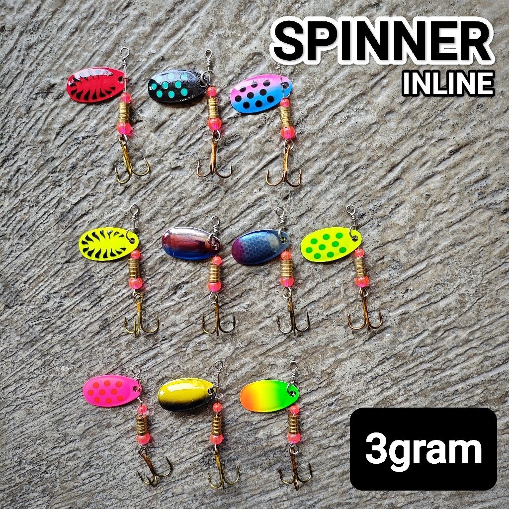 lure INLINE SPINNER umpan casting gabus