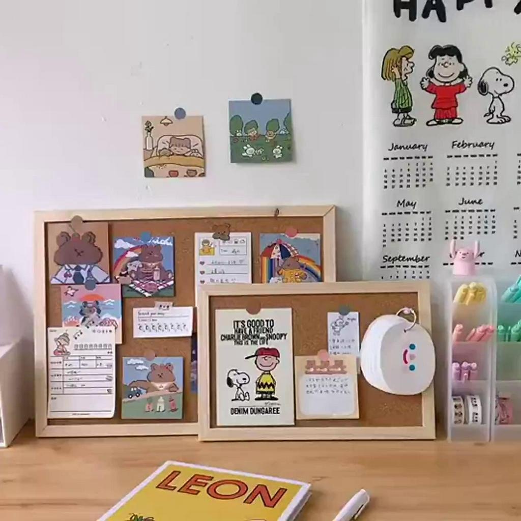 

60x90CM Message Board / Cork Board / Vision Board / Mading Kamar / Pin Board / Board send Sticker