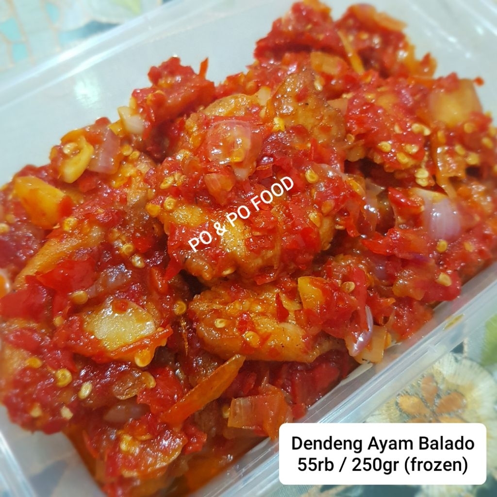 

Dendeng Ayam Balado 250gr Frozen | Ayam Balado Padang | Sambal Daging Ayam Lauk Frozen Beku Sayur Masakan Rumahan Homemade