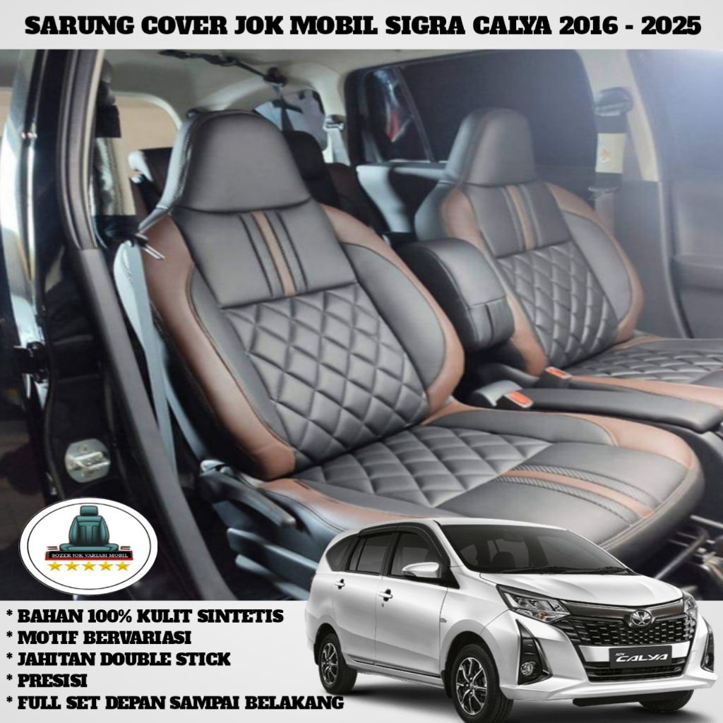 Sarung jok Mobil Calya Sigra Full set jok