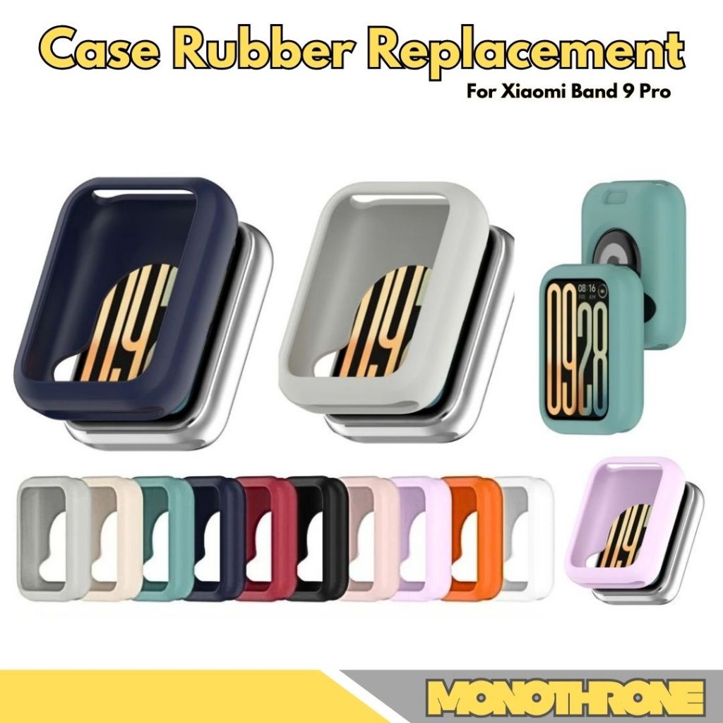 Case Pelindung Untuk Jam Mi Band 9 Pro Casing Bumper Mi Band 9 Pro Bahan Silicone Karet
