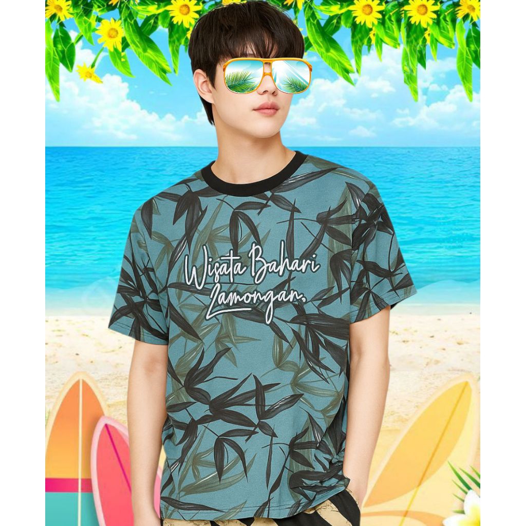 kaos wisata bahari lamongan premium combed