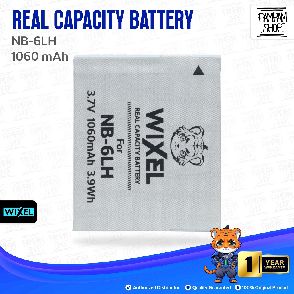 WIXEL Baterai Kamera NB-6LH for Canon PowerShot SX170 IS / SX240 / SX260 HS / SX280 / SX500 / SX510 