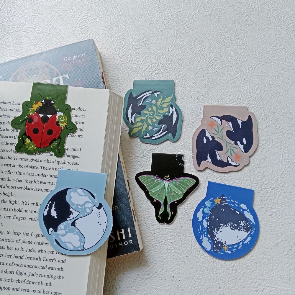 

MOONSAGE STUDIO Animal Magnetic Bookmark / Pembatas Buku Magnet