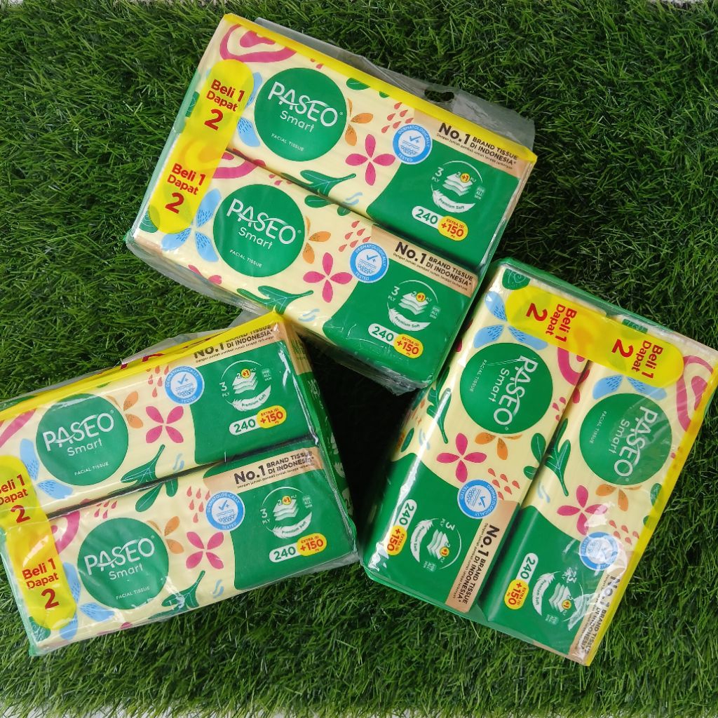 TISU PASEO 390 SHEETS 3PLY 3 BANDED ISI 6 PACK TERMURAH