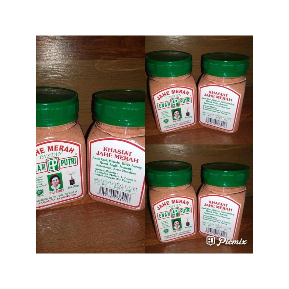 

Jahe Merah instan enam putri. Ibu Emmy