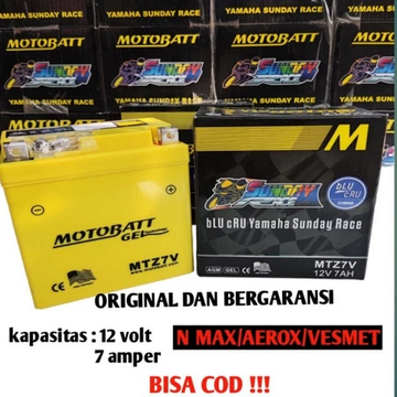 Aki kering MOTOBATT MTZ7V NMAX OLD, AEROX ,LEXI