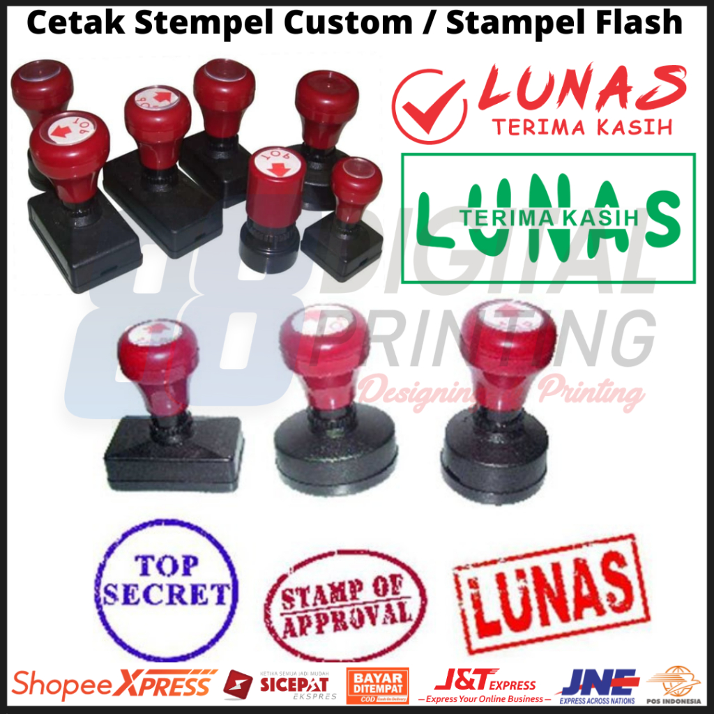 

Cetak Stempel Kantor / Stempel FLASH Warna