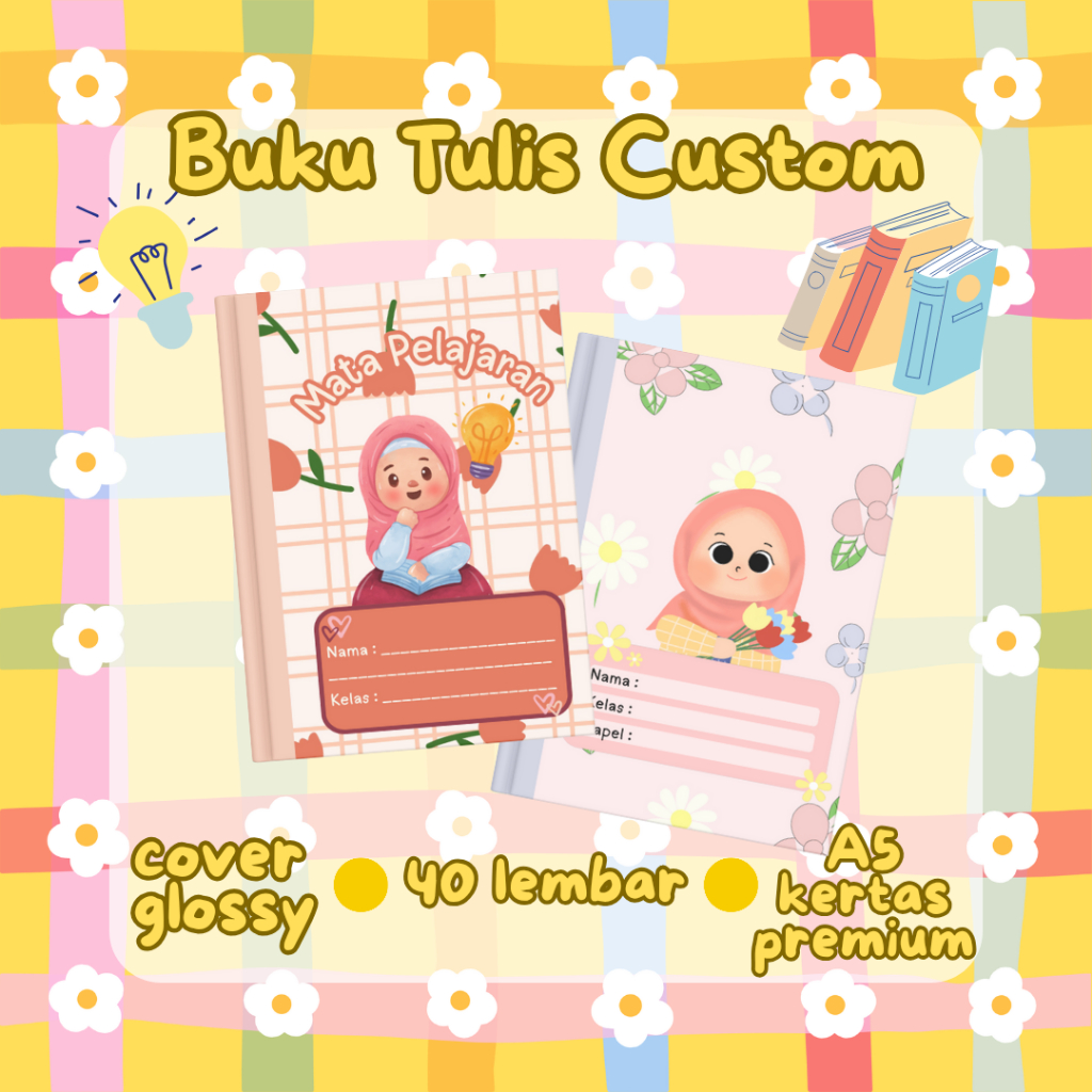 

Buku Tulis Custom Nama | Buku Tulis Anak Sekolah