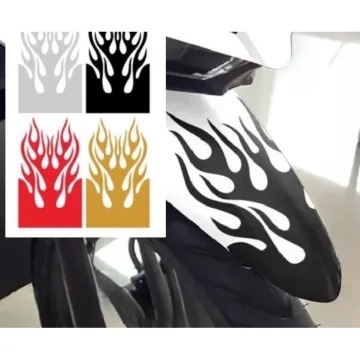 Sticker Motor Spakbor Tribal Flame Api Anti Air Sticker Motor Cutting Variasi Motor Anti Baret Pelin