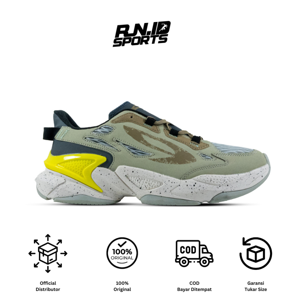910 Sepatu Sportstyle LYNX RV-LITE ABU-ABU/HIJAU-CANARY