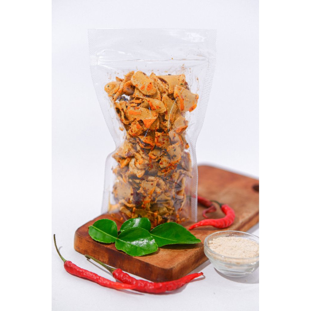 

basreng koin kering extra pedas daun jeruk 150 gram