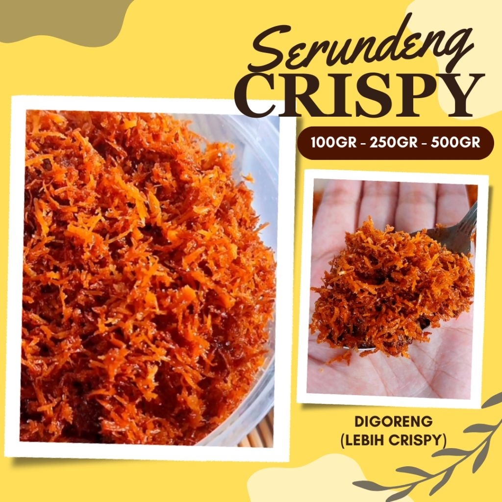 

(READY STOK) 500GR SERUNDENG KELAPA GORENG CRISPY