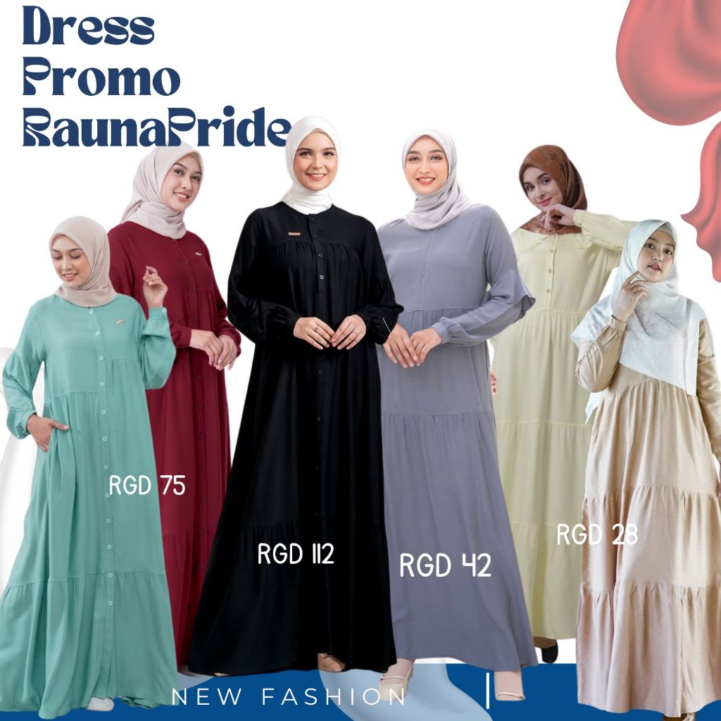 Gamis Rayon BIG SALE RAUNA PRIDE RGD Series/RGD 28, RGD 42, RGD 49, RGD 50, RGD 75, RGD 103 & RGD112