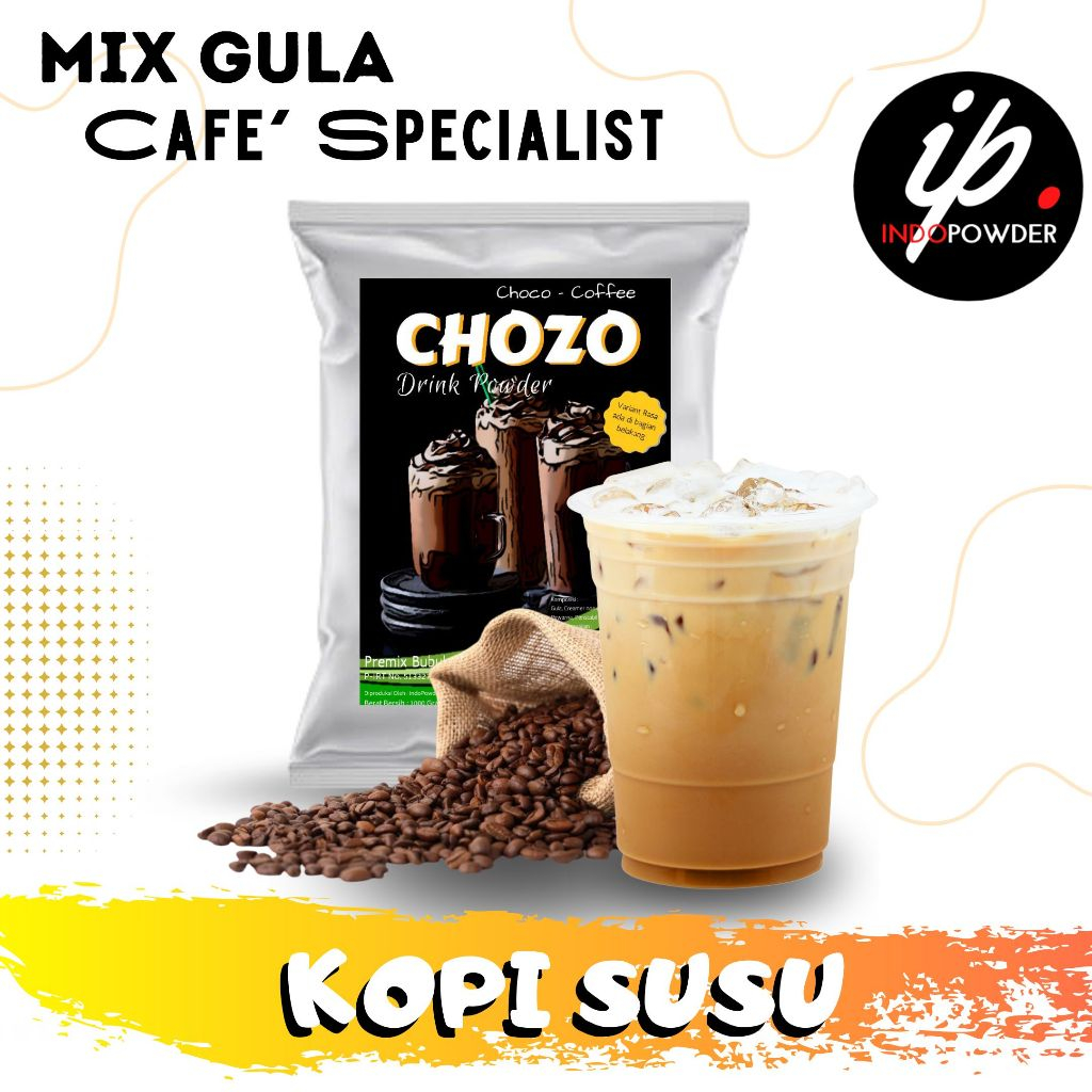 

Indopowder - Bubuk KOPI SUSU Instant 1Kg Untuk Cafe, Waralaba, Resto dan Usaha Minuman Kekinian