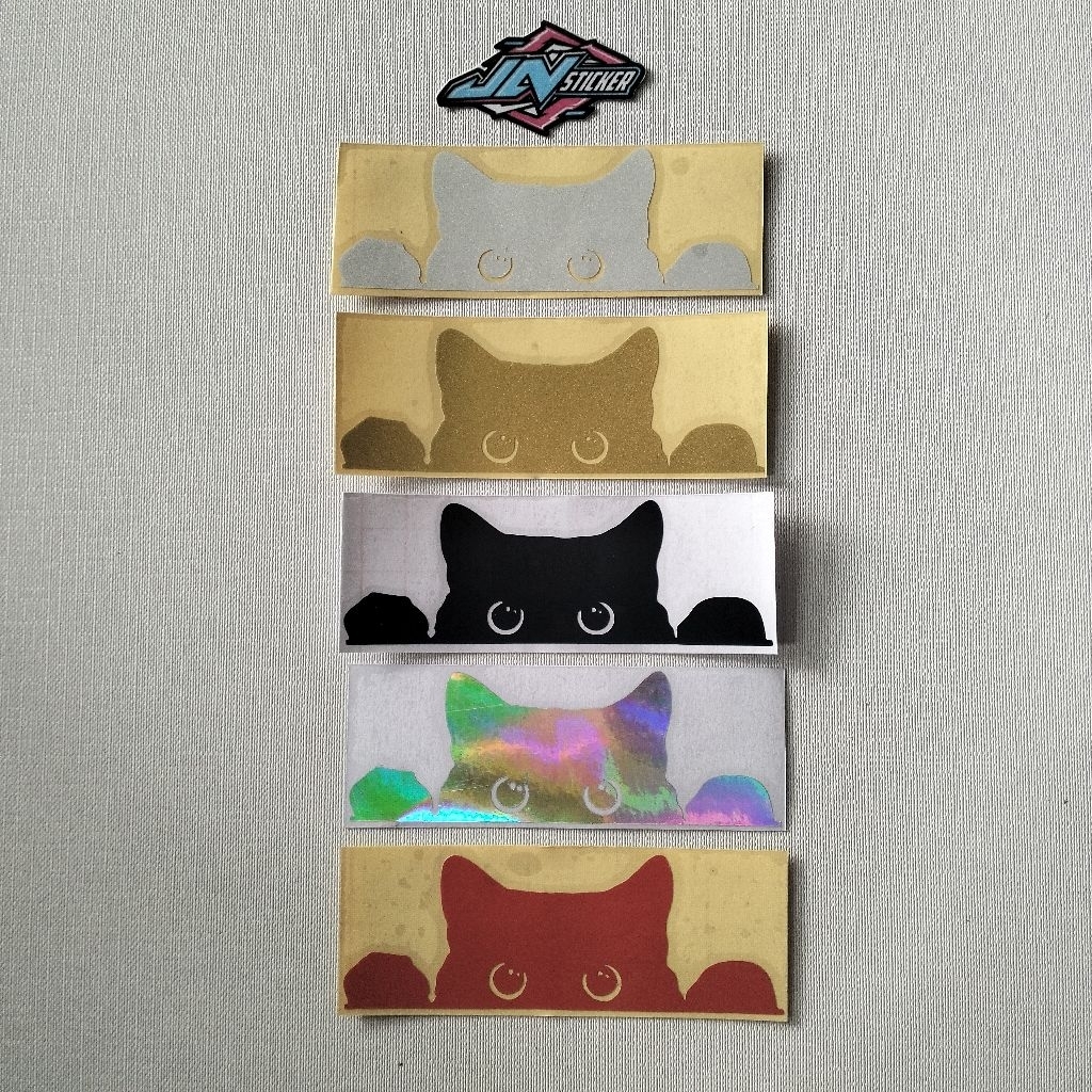 sticker cutting kucing ngintip sticker kucing lucu