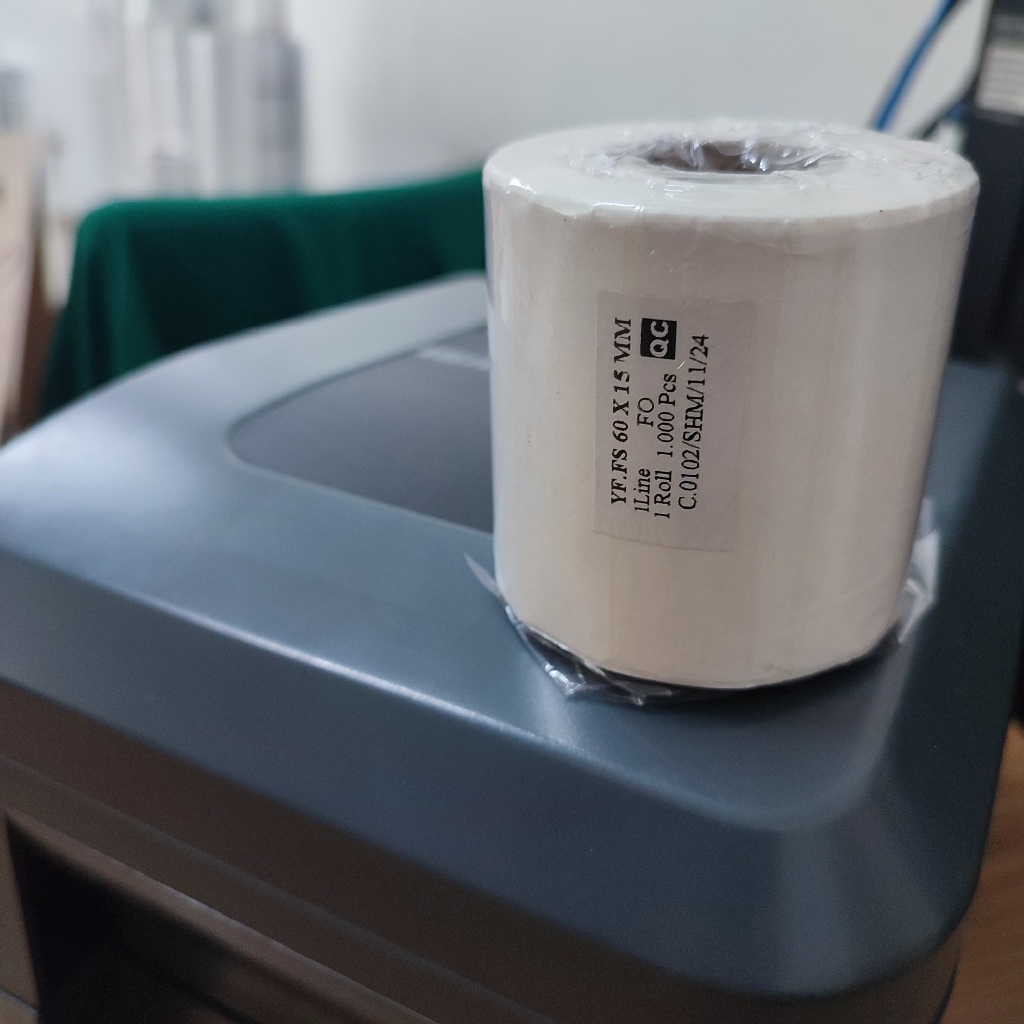 

LABEL STIKER YUPO 60 X 15 MM 1000 PCS STICKER ETIKET 60x15 BARCODE