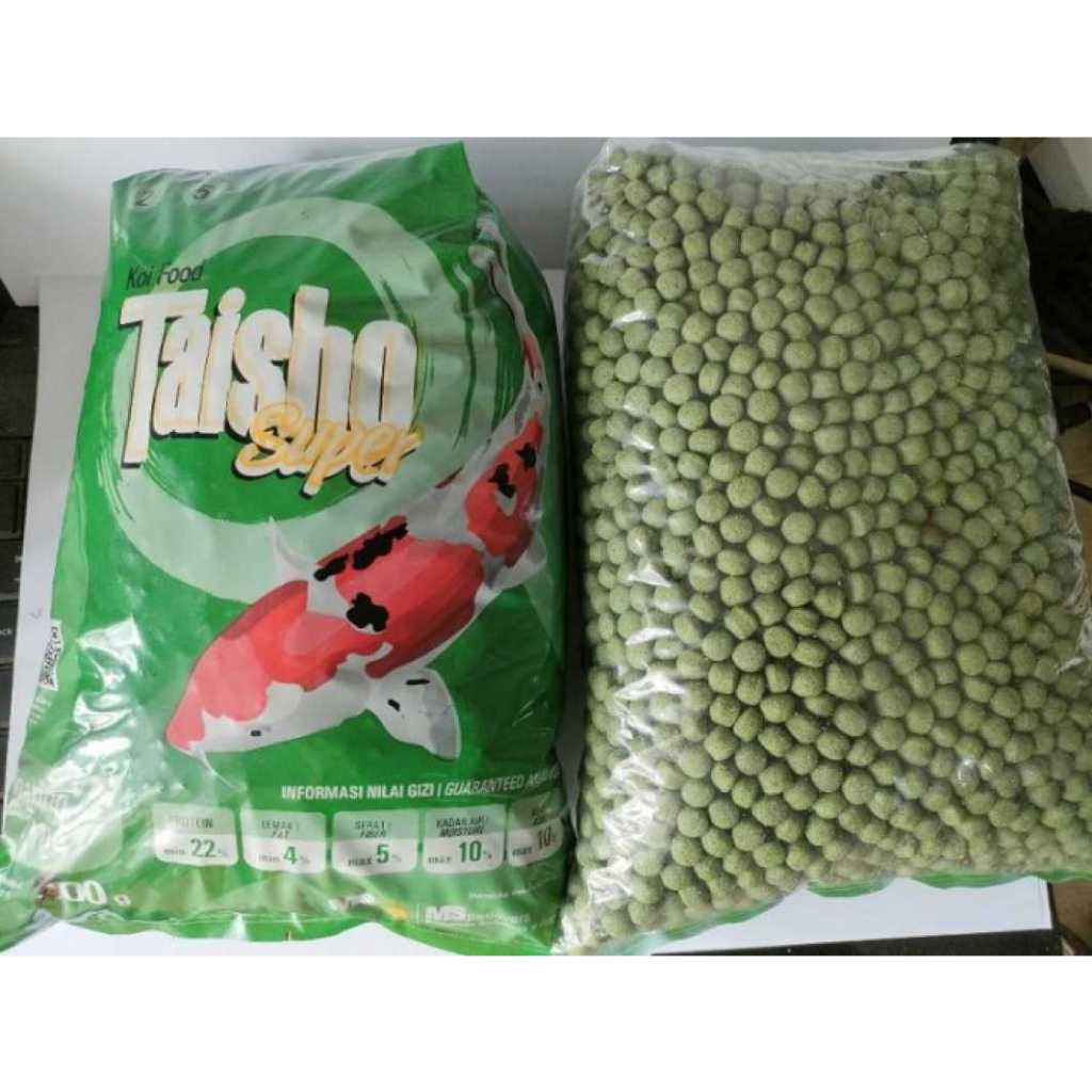 Pelet Koi Taisho 5mm Pakan Koi Taisho 400gr Hijau Floating Type Makanan Ikan Koi