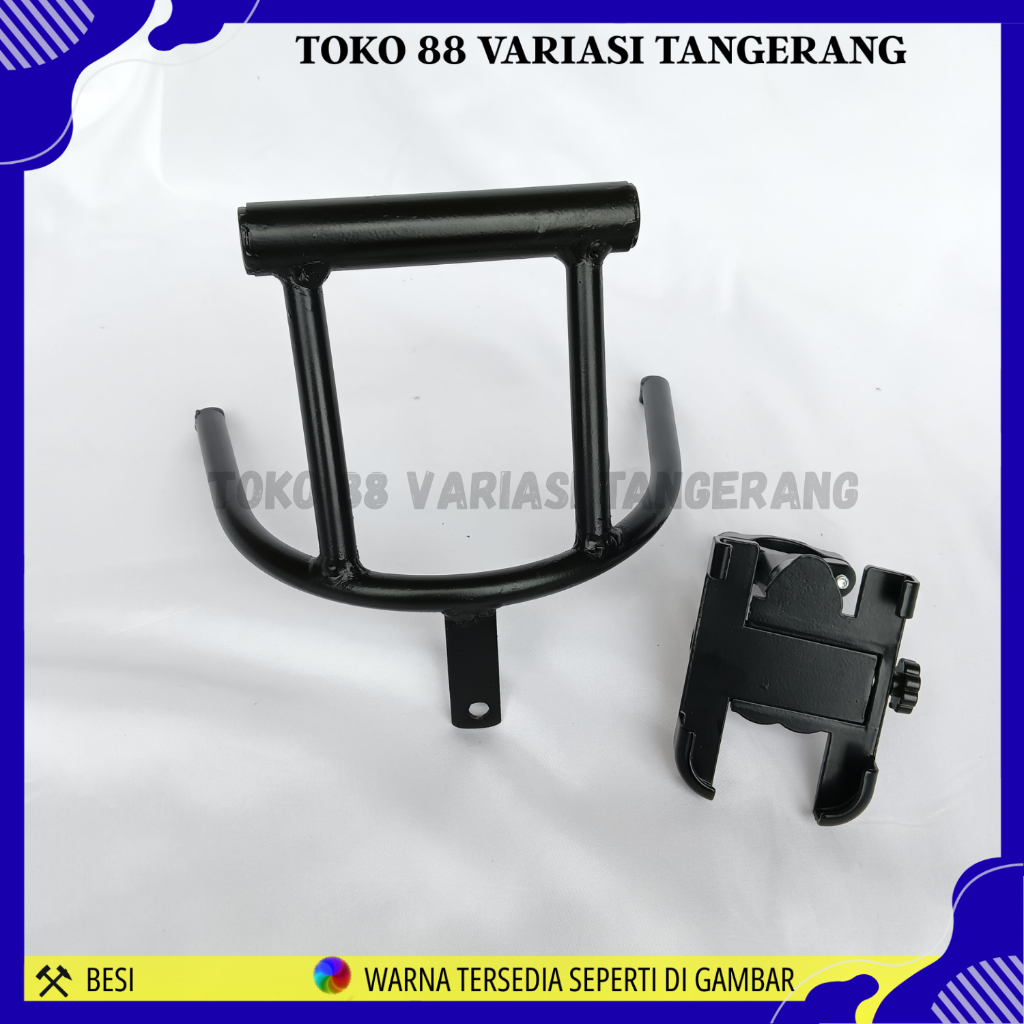 PAKET BRACKET HOLDER HP NMAX OLD DAN ALUMUNIUM C1 HOLDER HP NMAX