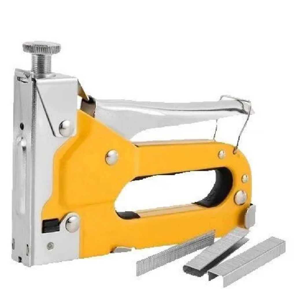 

Gun Tacker Alat Staples dan Paku Tembak 3in1 Stapler / Staple