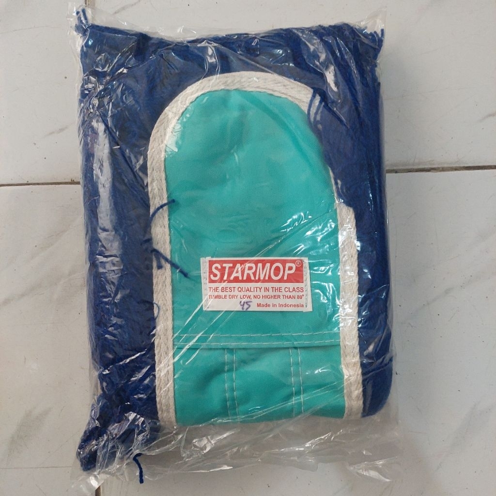 Refil Starmop Loby 45cm Biru Pel Kering Penyerap Debu Kain Lobi Wool Wol 45 cm